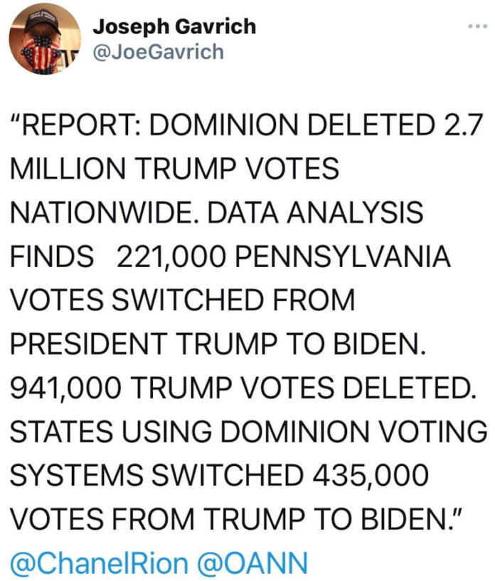 Report dominion deleted