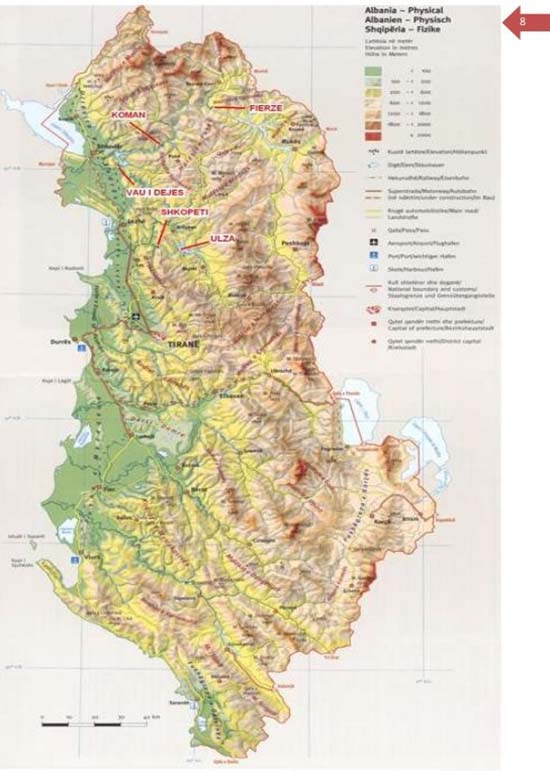 Harta e Shqipërisë