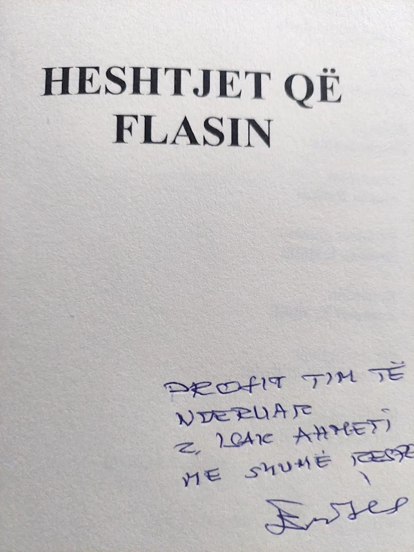 Heshtjet që flasin - autograf