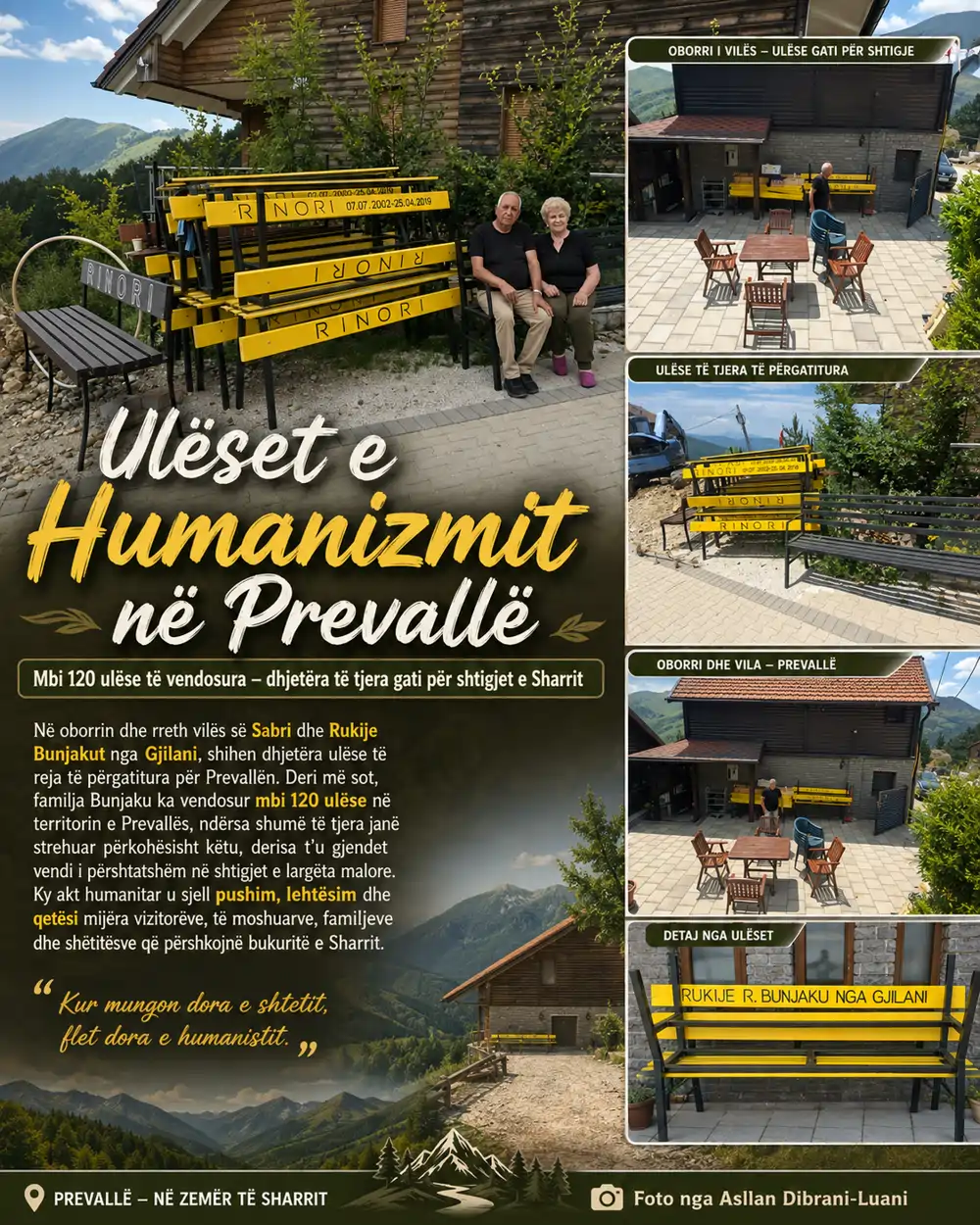 Përvallë - ulëset e humanizmit