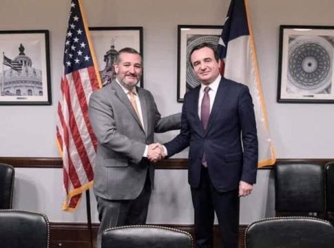 Albin Kurti me senatorin Ted Cruz