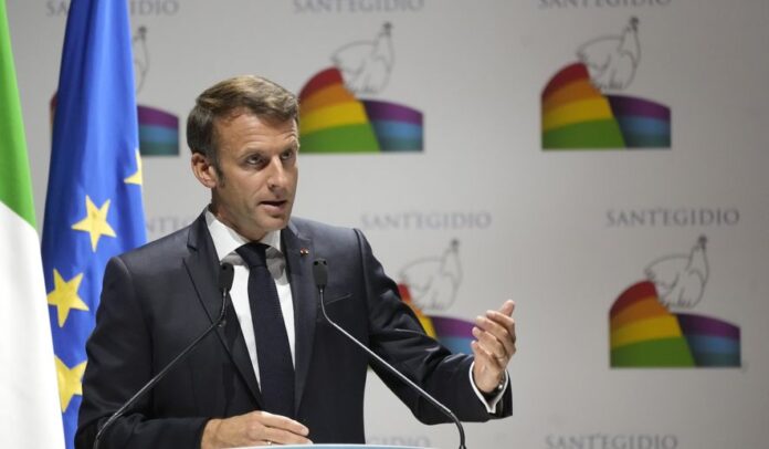 Emmanuel Macron - Italy peace conference