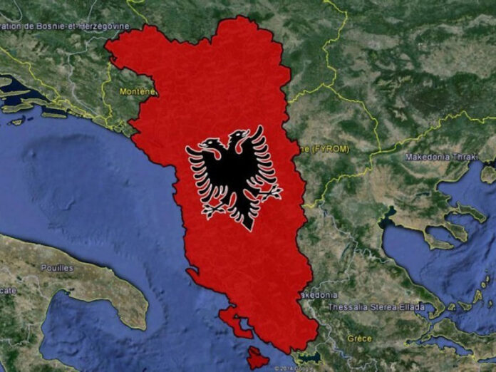 Shqipëri etnike - map