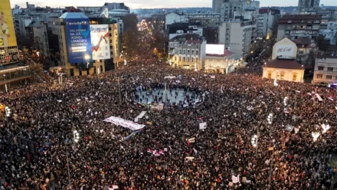 Protesta në Beograd