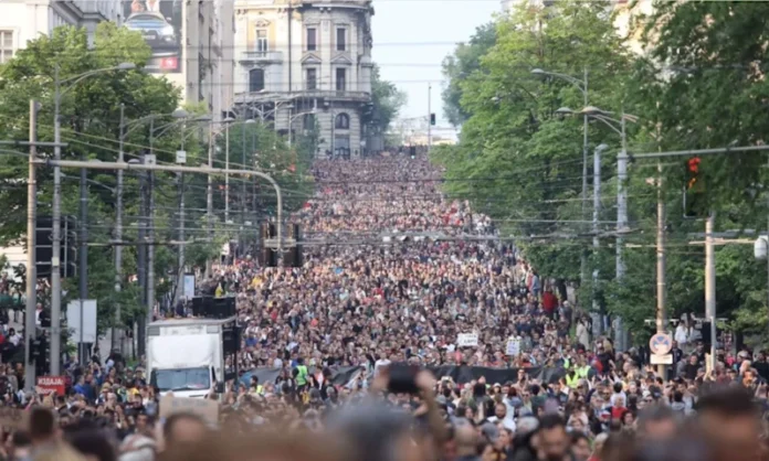 Protesta në Serbi