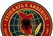 NJOFTIM I MADH KOMBËTAR DHE FALËNDERIM I VEÇANTË PËR ORGANIZATORËT Federata e Arbërisë - logo
