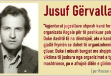 TRONDITËSE: FLASIFIKIMI I MATERIALEVE TË JUSUG GËRVALLËS Jusuf Gërvalla - Agjenturat jugosllave