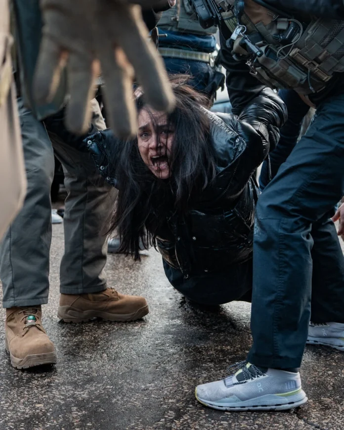 Minneapolis - a woman pulled by ICE