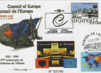 Filatelia pas vitit 1990 si arkiv politik i Shqipërisë 1999 - pulla shqiptare