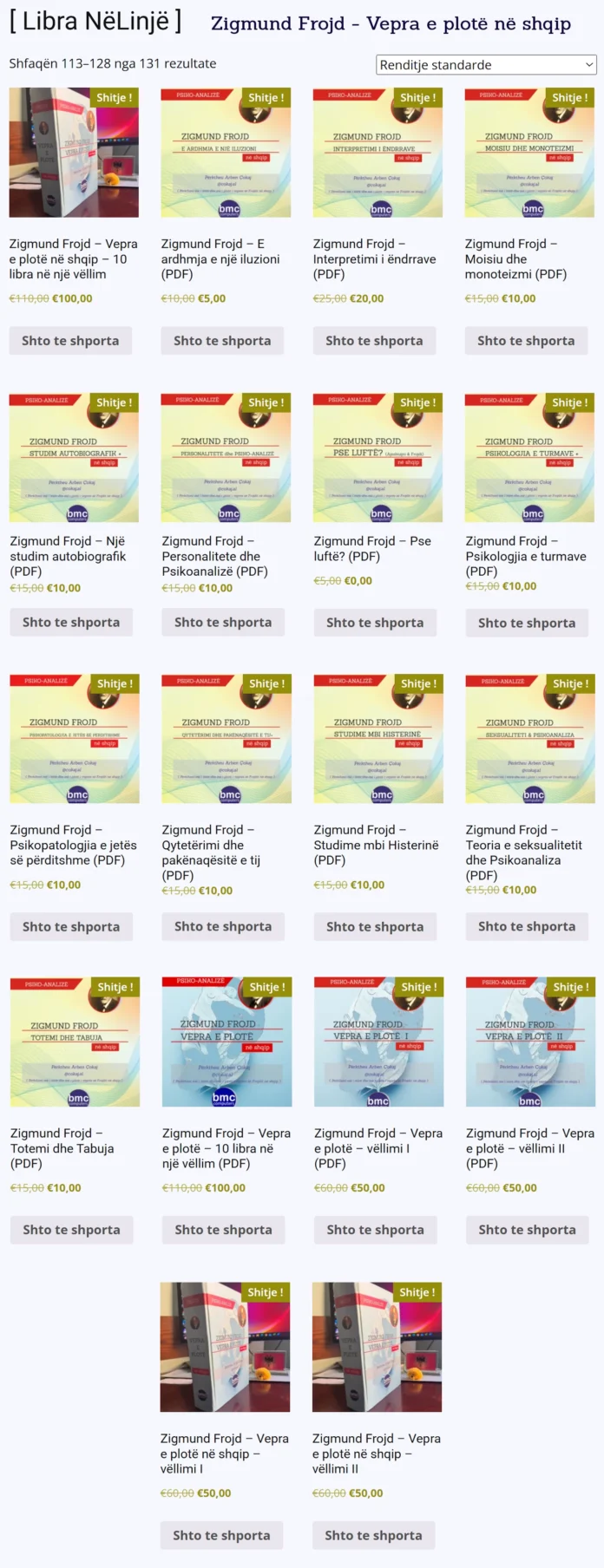 10 librat e Frojdit në shqip