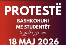 Më 18-të maj, bashkohuni që të gjithë bashkë, në Shkup dhe Shqip!🇦🇱 Protestë në Shkup