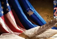 250-VJETORI I PAVARËSISË SË SHBA-VE NË PULLËN E RE POSTARE TË KOSOVËS 250 vjetori i shtetit amerikan