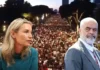 Një postim me nëntekst – Çfarë po i thotë Shqipërisë Lea Ypi? (FOTO) Lea Ypi - Edi Rama - protesta