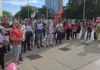 Protestë para Kombeve të Bashkuara në Gjenevë kundër tjetërsimit të pasurive kombëtare dhe kolonizimit të heshtur të Shqipërisë Protesta shqiptare në Gjenevë