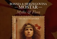 Një reflektim mbi temat historike në filatelinë shqiptare Pullë - Mostar