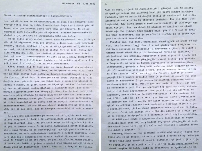 Trakt - Demonstrata në Bernë