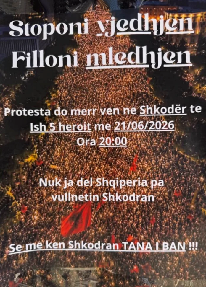Trakt - protestë - Shkodër - 21.06.2026 Trakt - protestë - Shkodër - 21.06.2026