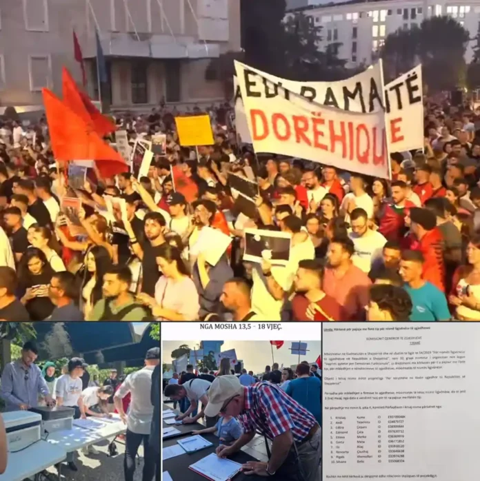 Tre referendume dhe një protestë