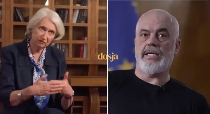 Lindsey Hilsum dhe Edi Rama