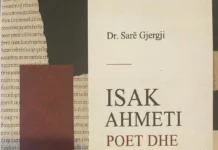 VEPËR E NJË RËNDËSIE SHUMËDIMENSIONALE PËR NJË POET DHE STUDIUES TË SPIKATUR TË LETËRSISË SONË Sarë Gjergji - Isak Ahmeti