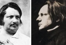 FJALIMI I HYGOSË NË FUNERALIN E BALZAKUT Hugo et Balzac