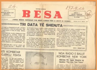 GAZETA “BESA” E STAMBOLLIT – TRIBUNË E MENDIMIT KOMBËTAR DHE E ÇËSHTJES SHQIPTARE NË MËRGIM (3) Gazeta Besa, Stamboll