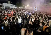 Faktet përballë narrativës: Si mediat serbe shtrembëruan protestat në Prishtinë Protesta kundër vendimit të Gjykatës së Hagës