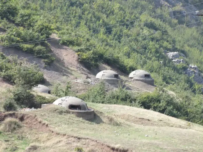 Four bunkers in Albania