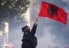 Shqipëria e revoltuar Gruaja shtatzënë në protestë