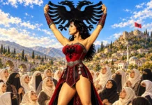 OJ HYJNESHË E KOMBIT TIM, SHQIPONJË QË NUK PËRULET! Hyjnesha e kombit shqiptar